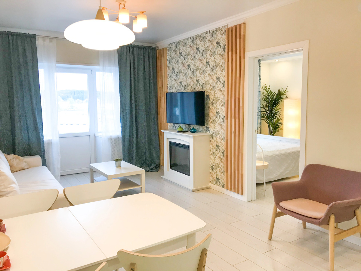 Апартаменты Светлая квартира на берегу залива