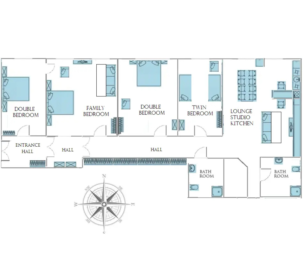 Апартаменты Просторная Квартира в Центре
