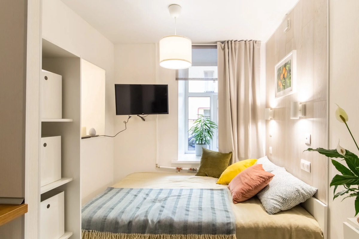 Апартаменты Monetka House Двухместная Студия с 2 окнами