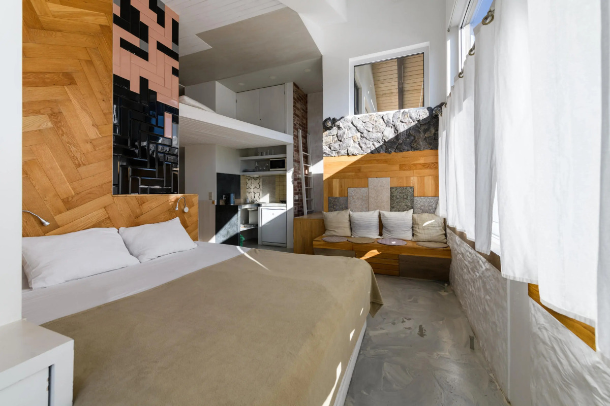 Апартаменты Оплот - MODERNA Дизайн Студия| 40м² | 3 Этаж Лофт с Панорамными Видами