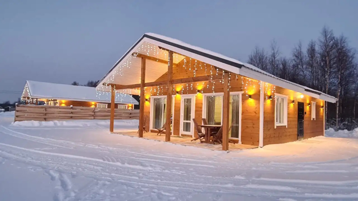 Гостевой дом с сауной вблизи реки и озера Ладоги Лисий берег