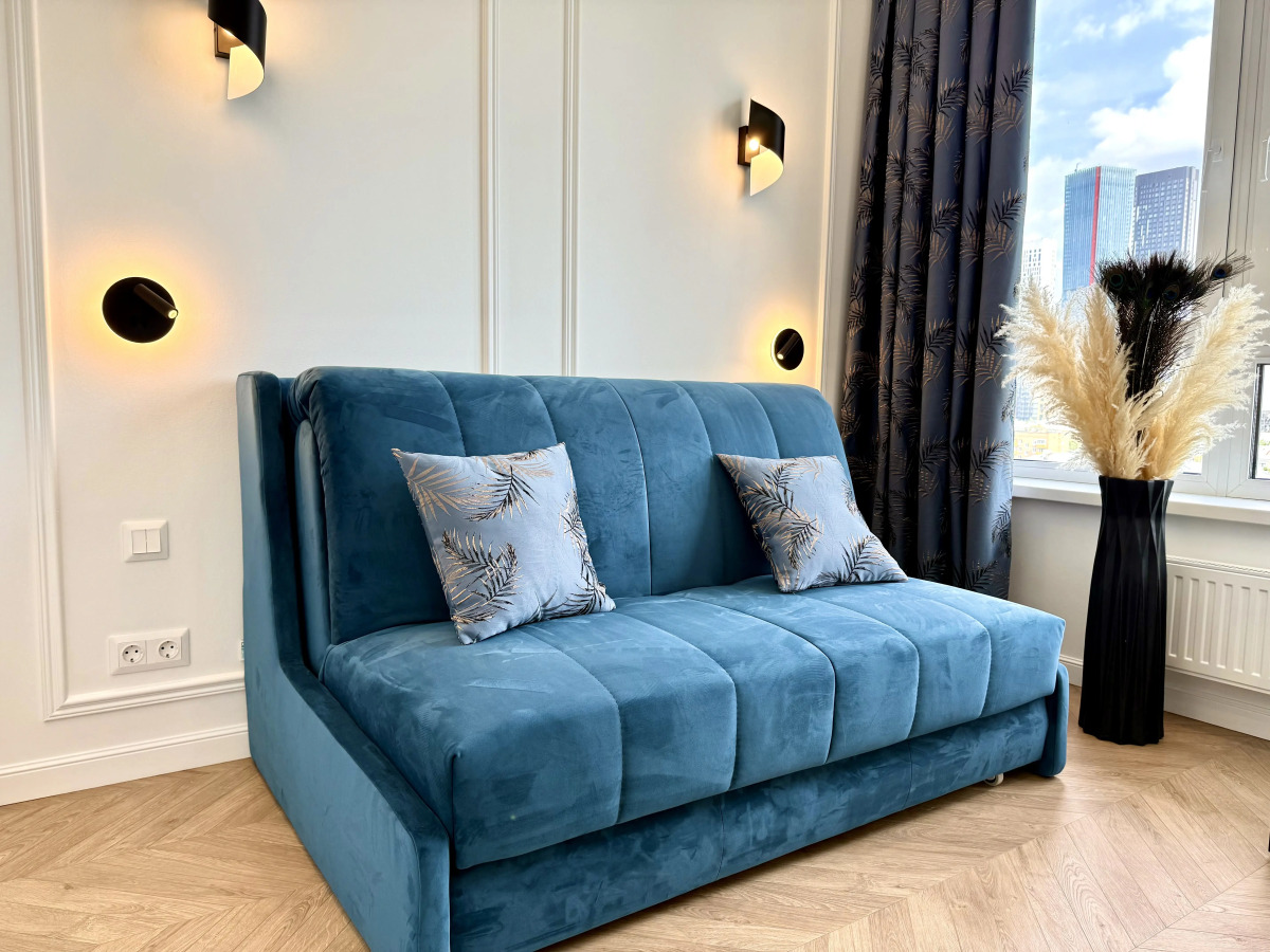 Квартира Роскошная с Дизайнерским Люкс Решением и Видом на Реку и Москва-Сити