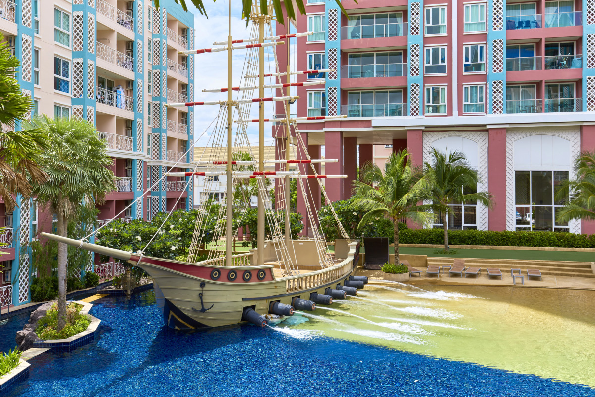 Апартаменты Grande Carribean sea view Jomtien beach