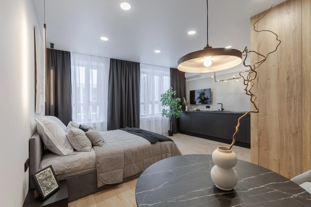 Апартаменты В стиле Минимализм в ЖК Панова-Парк