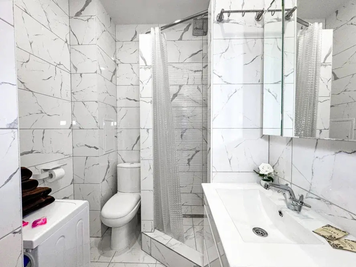 Квартира Уютная студия с балконом в новом доме Крымск Хоум