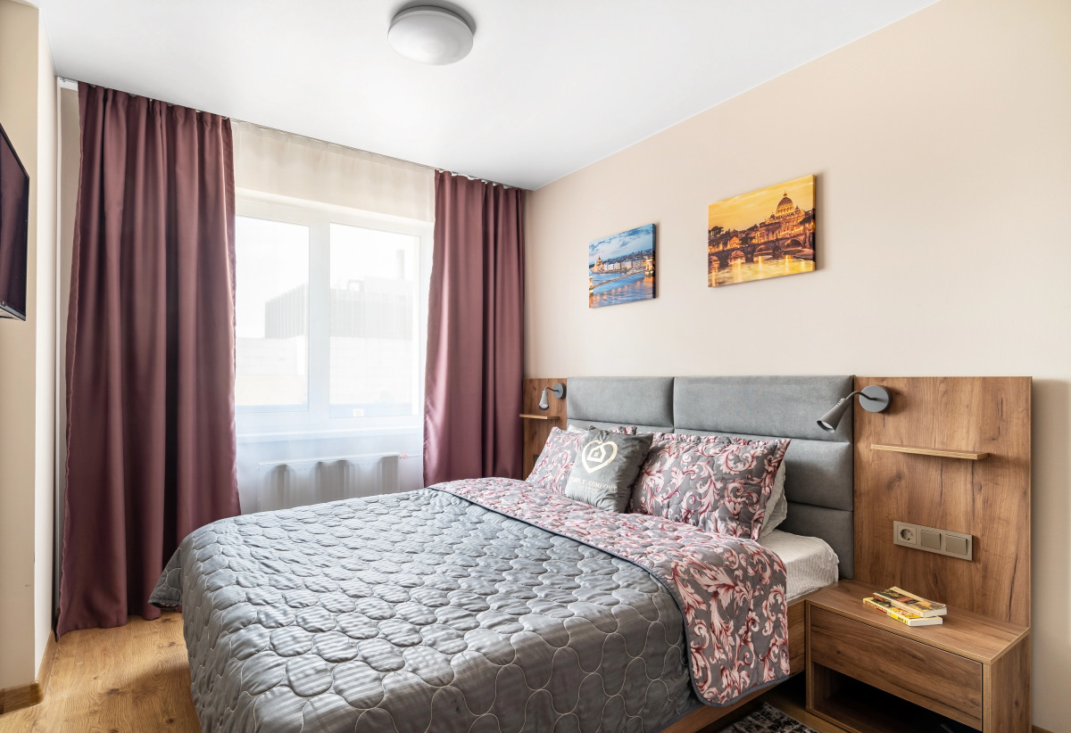 Апартаменты GLOBALSTAY. Новые студии 2 мин до метро Кировский завод