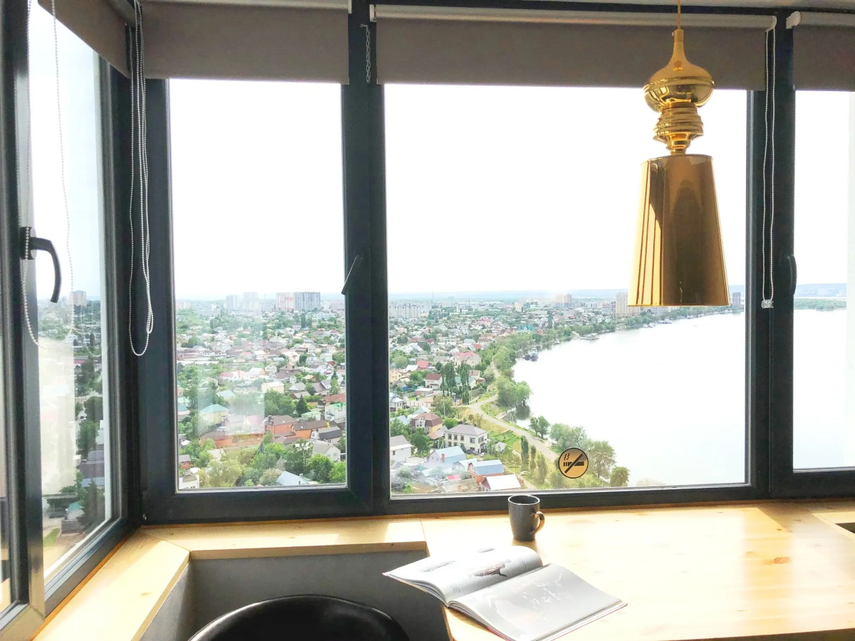 Квартира на 23 этаже с видом на Волгу