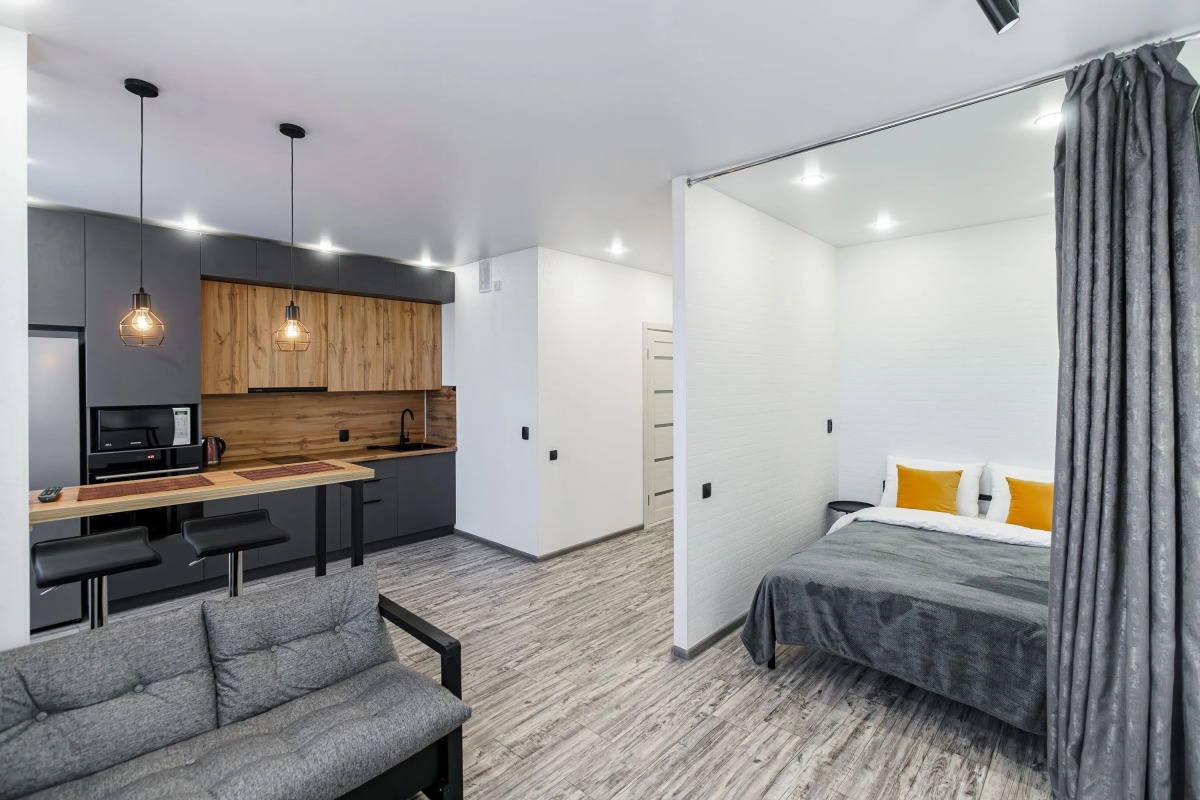 Апартаменты на 22 этаже с видом на реку