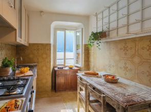 Terrace on Orrido di Nesso Waterfall