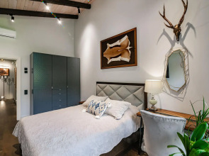 Шале Камин в снегах