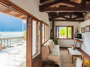 Terrace on Orrido di Nesso Waterfall