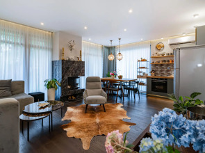 Шале Камин в снегах