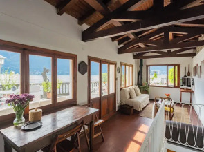 Terrace on Orrido di Nesso Waterfall