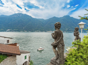 Terrace on Orrido di Nesso Waterfall