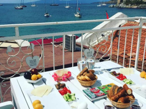 White and Blue Bodrum