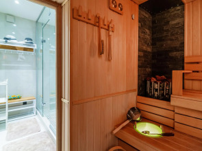 Шале Камин в снегах