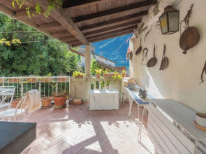 Terrace on Orrido di Nesso Waterfall