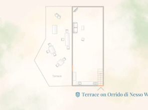 Terrace on Orrido di Nesso Waterfall