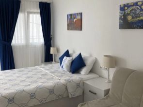 White and Blue Bodrum