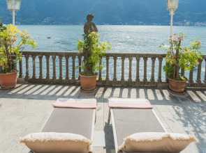 Terrace on Orrido di Nesso Waterfall