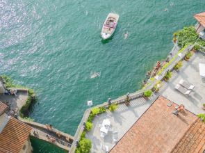 Terrace on Orrido di Nesso Waterfall