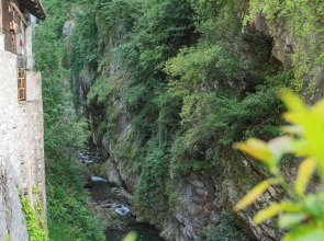 Terrace on Orrido di Nesso Waterfall