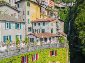 Terrace on Orrido di Nesso Waterfall