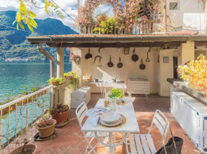 Terrace on Orrido di Nesso Waterfall