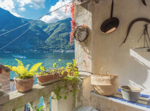 Terrace on Orrido di Nesso Waterfall