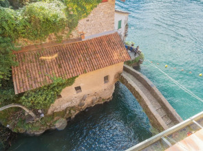 Terrace on Orrido di Nesso Waterfall