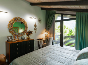 Шале Камин в снегах