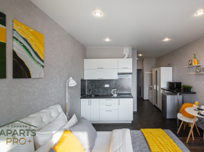 Квартира Aparts Pro Видовая 3-х местная студия с панорамным балконом в ЖК Арго на 12 этаже