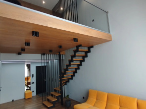 Апартаменты Двухуровневая студия с захватывающим видом на город