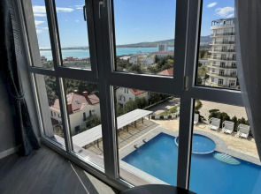 Квартира 488 1-к с видом на море и горы с балконом