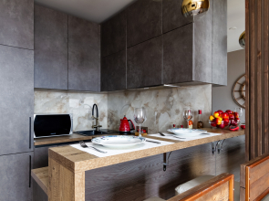 Апартаменты с видом на город с высоты птичьего полёта