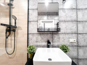 Апартаменты Новая Светлая Студия с  с Панорамными Окнами №252