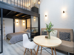 Квартира с Сауной, Камином и Кондиционером Лофт Центр Кремль Казань