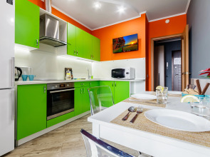 Апартаменты с Лучшим Видом на Краснодар. 24 этаж ЖК Большой Lounge балкон и Smart TV