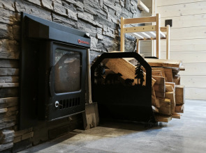 Частный дом Уютный А-фрейм Поле с баней и чаном