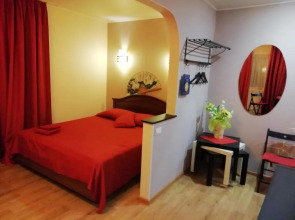 Квартира студия с камином.