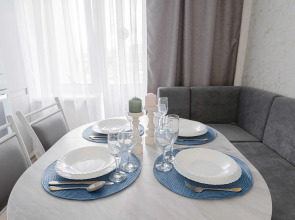 Квартира 1-к в новом мкр. на Новогородской 15 от RentAp, 4 сп.места