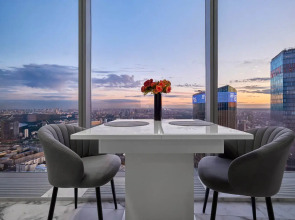 Апартаменты Sky City Moscow 80 этаж Вид на МГУ, Лужники, Парк победы, Воробьевы горы! Уникальный вид!