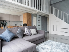 Двухуровневая квартира у реки. Кватро 3/3