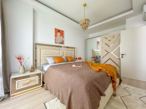 Квартира 1+1 Qoople Elysee 06 рядом с пляжем Клеопатра