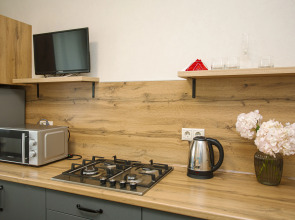 Апартаменты Ук Атмосфера Биpюза и coлнцe в Иcтopическом Центpе Яpославля