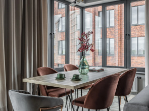 Квартира Moscow Deluxe Apartments Family Suite Silver Fountain