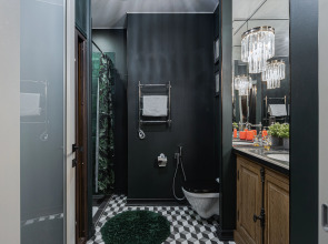 Апартаменты Lalapart Black Emerald с сауной в ЖК Савеловский Сити