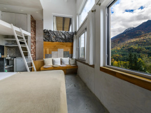 Апартаменты Оплот - MODERNA Дизайн Студия| 40м² | 3 Этаж Лофт с Панорамными Видами