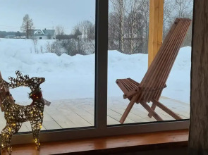 Гостевой дом с сауной и купелью вблизи реки и озера Ладоги Лисий берег