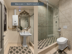 Дизайнерские апapтaменты с потpясающим видом нa Нeву и кpeйceр Аврорa